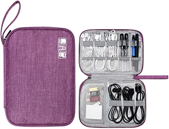 CILLA Travel Electronic Organizer Bag Cable organzier Case Portable Digital Storage Bag for Electronic Accessories USB Cables, Power Bank, SD Card