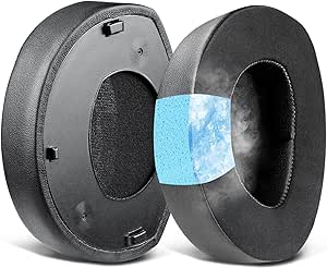 SOULWIT Cooling-Gel Ear Pads Replacement for Sennheiser HDR160(HDR 160/RS160/TR160), HDR170(TR170/TR 170/RS170)/HDR180(TR180/RS 180) Headphones, Earpads Cushions with Noise Isolation Foam