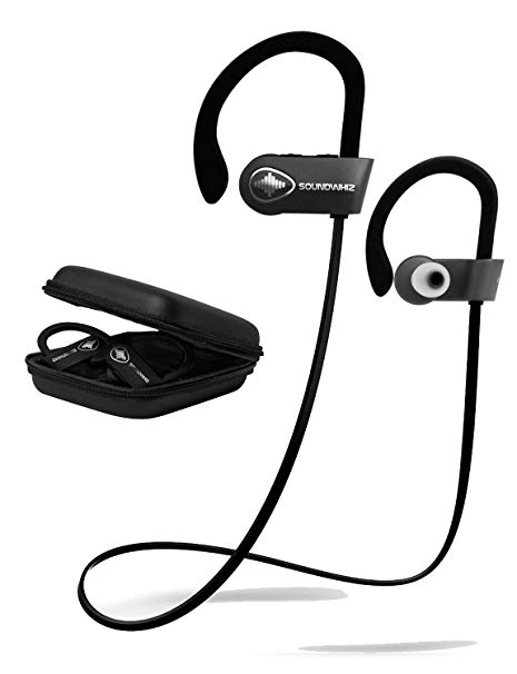 Wireless Earbuds in Ear Headphones. SoundWhiz Turbo Sweatproof Workout Earbuds with Microphone. Best Bluetooth Earbuds for Running, Sports, Gym, Exercise. Connects to Fitness Trackers & Smart Watches