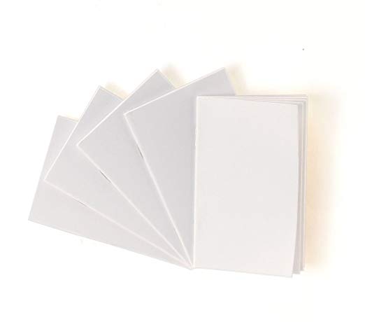 Hygloss Tiny Blank Books, 2.75" x 4.25", Pack of 10, White