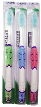 GUM 516 Technique Sensitive Care Toothbrush - Full - Ultra Soft (3 Toothbrushes)