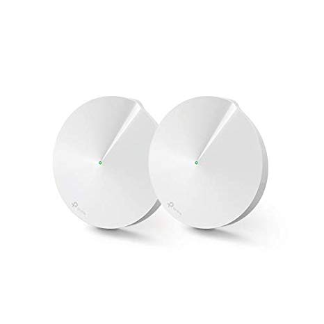 TP-Link Deco M9 Plus Whole Home Wi-Fi with Built-In Smart Home Hub, Up to 4500 sq ft Coverage (Works with Amazon Echo/Alexa and IFTTT, Wi-Fi Booster, Antivirus and Parental Controls) - Pack of 2