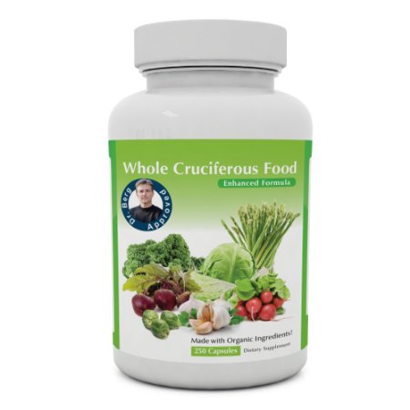 Organic Cruciferous Supplement - Support A Healthy Liver, Improve Immune System Function, Increase Energy - 250 Capsules By Dr. Berg