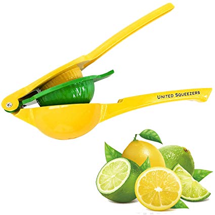 United Premium Quality Metal Lemon Lime Squeezer - Manual Citrus Press Juicer