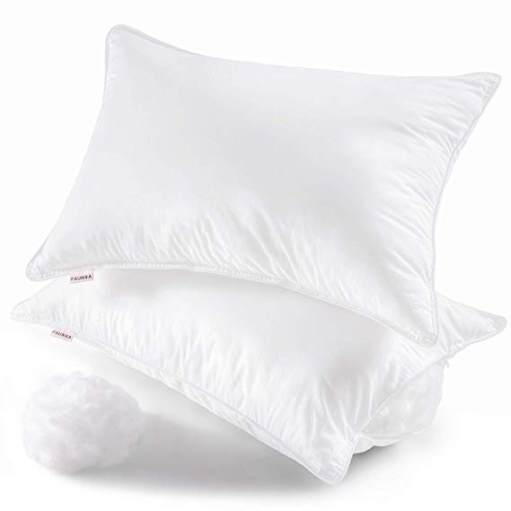 FAUNNA, Lux Pillows for Sleeping (2-Pack) (Queen) - Gel-Fiber Down Alternative