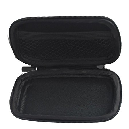 BCP Black Color EVA Hard Case for MP3/MP4 Bluetooth Earphone Earbuds