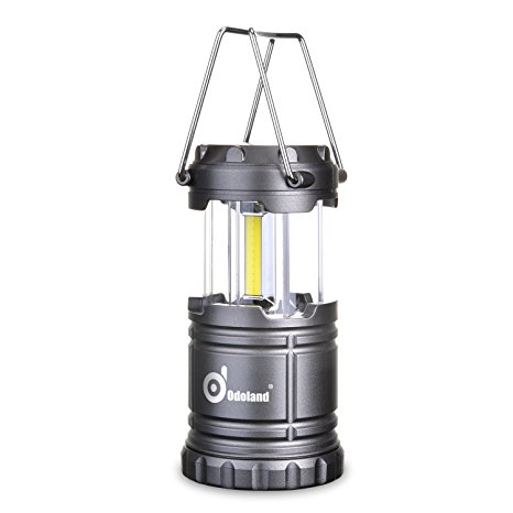 COB LED Lantern, Odoland 2-In-1 300 Lumen LED Camping Lantern Handheld Flashlights, Camping Gear Equipment for Outdoor Hiking, Camping Supplies, Emergencies, Hurricanes, Outages