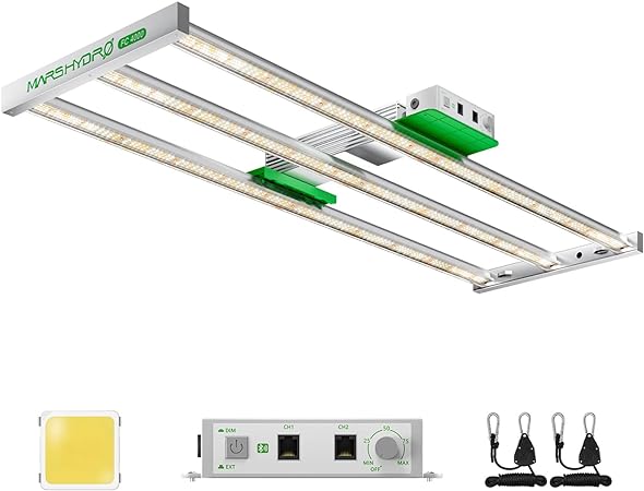 MARS HYDRO FC4000 EVO 320W Samsung LM301H EVO LED Grow Light 2x4 ft Coverage, 768Pcs Diodes, with Smart Control Function, Full Spectrum Daisy Chain Dimmable Bar Style Grow Light for Indoor Plants