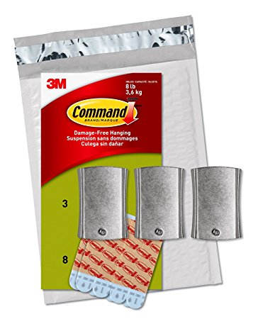 Command Jumbo Universal Picture Hangers, 3-Hangers, Hangs 8-Pounds (PH048-3NA) - Easy Open Packaging