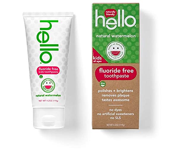 Hello Kid's Toothpaste, Watermelon, 4.2oz Tube (Pack of 2)