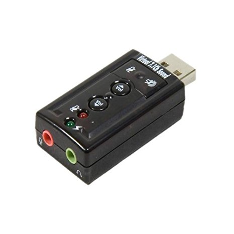 USB 2.0 External Sound Card 3D 7.1 Audio Adapter