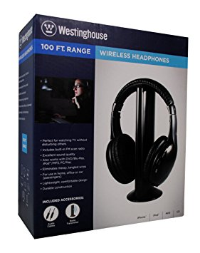 Westinghouse WES-WH920GB Wireless On-Ear Stereo Headphones for MP3 Players, iPods and iPhones