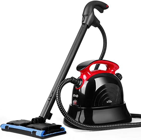SIMBR 2021 Upgrade Steam Cleaner, 1500W Heavy Duty Household Steamer, Multipurpose Steam Mop with 13 Accessories, Chemical-Free Cleaning for Carpet, Floors, Windows, Cars and More