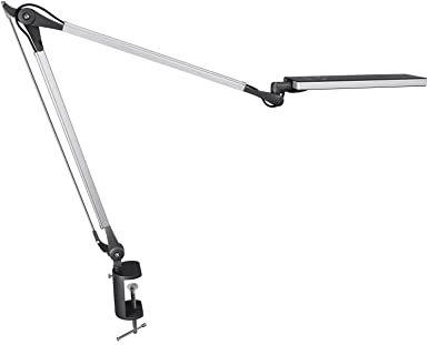 Phive LED Architect Task Lamp with Clamp, Dimmable Desk Lamp for Office (4 Gradual Color Modes, 6 Levels Dimmable, Touch Control, Memory Function)