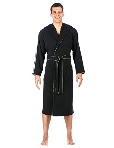 Noble Mount Mens Fleece Lined Hooded Robe