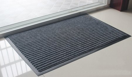 Fasmov Entrance Rug Floor Mats Shoe Scraper Doormat,20"x31.5"(Gray)