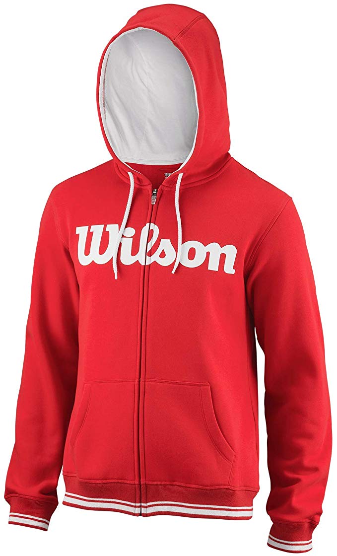 Wilson Men's Team Script Fz Hoody Red/White