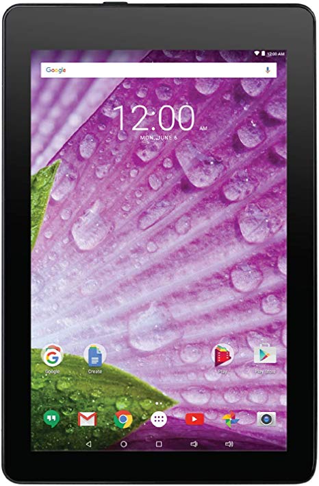 RCA (RCT6283W27) Apollo II 8" Android Tablet with Extended Battery & Dual Camera - Android 6.1 Marshmallow, Google Play - (8GB, Black)