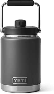 YETI Rambler Half Gallon Jug, Vacuum Insulated, Stainless Steel with MagCap, Charcoal