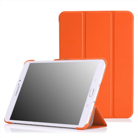 MoKo Tab S2 8.0 Case - Ultra Slim Lightweight Smart-shell Stand Cover Case With Auto Wake / Sleep for Samsung Galaxy Tab S2 / S2 Nook 8.0 inch Tablet, ORANGE