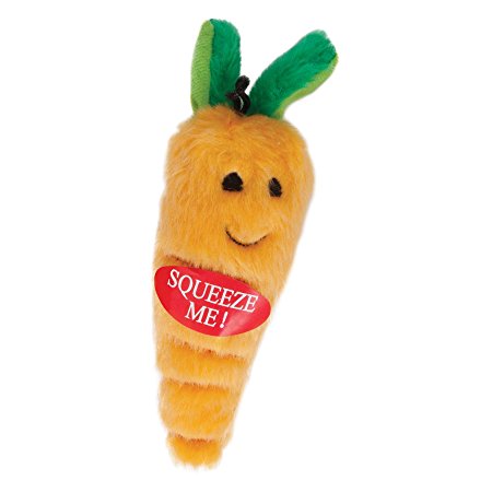 Aspen Pet 07528 Plush Dog Toy, Medium, Carrot