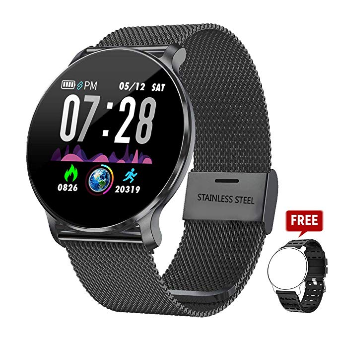 TagoBee IP68 Smart Watch TB11 Waterproof Smart Watch 1.3'' IPS Square Color Screen Fitness Tracker Bluetooth With SMS Call Notification Heart Rate Sleep Monitor Compatible with Android & iOS