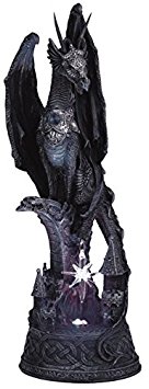 George S. Chen Imports SS-G-71223 Dragon with Lighting LED Crystal Ball Collectible Figurine Statue Model