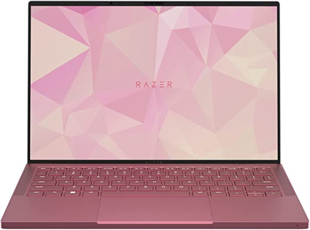 Razer Book 13 Laptop: Intel Core i7-1165G7 4 Core, Intel Iris Xe, 13.4" UHD 60Hz (1920x1200), 16GB RAM, 1TB SSD PCIe M.2 - Windows 11 - CNC Aluminum - Chroma RGB - Thunderbolt 4 - Quartz Pink