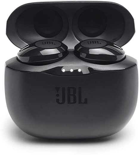 JBL Tune 125TWS True Wireless In-Ear Headphones - JBL Pure Bass Sound, 32H Battery, Bluetooth, Fast Pair, Comfortable, Wireless Calls, Music, Native Voice Assistant, Android and iOs Compatible (Black)