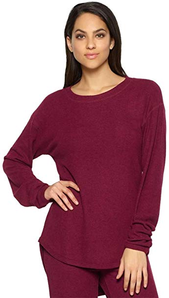 Felina Women's Lounge Victoria Long Sleeve Crew Neck Top