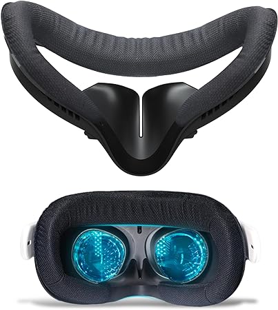 Compatible with Oculus Quest 2 Face Bracket Replacement,VR Breathable Foam Face Pad Protective for Meta Quest 2,Comfortable Face Cover Cushion VR Accessories