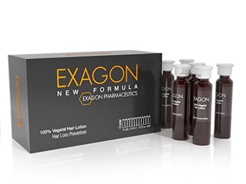 EXAGON Hair Loss Treatment Lotion with Plant Placenta 12 ampoules.