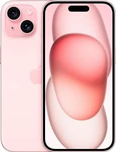 Apple iPhone 15 Plus, 128GB, Pink - Unlocked (Renewed)