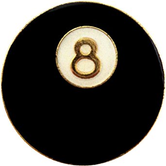 8Ball / Eightball Round Enamel Pin