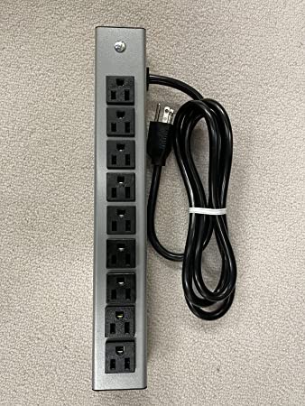 Wiremold L10320, Power Strip, 6 foot cord, 9 outlets