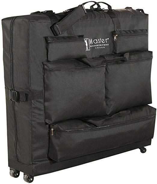Master Massage Universal Wheeled Massage Table Carry Case,bag for Massage Table,Black.