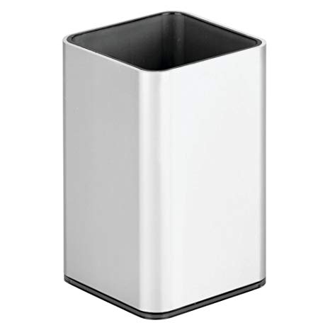 Metro Ultra Aluminum Tumbler Cup for Bathroom, Vanity - Silver/Smoke