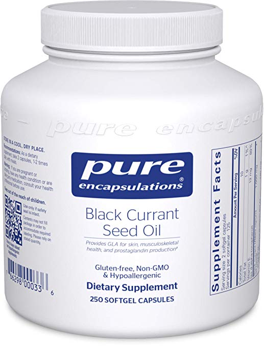 Pure Encapsulations - Black Currant Seed Oil - Hypoallergenic Dietary Supplement - 250 Softgel Capsules