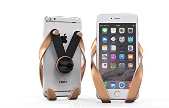 iPhone 7 Plus Cell Phone Holder for Car, Air Vent Phone Mount, Hands Free Universal Gravity Compatible with all iPhone and Samsung Galaxy Android Models – Rose