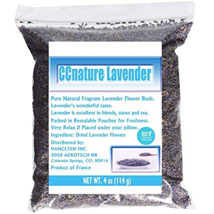 CCnature French Lavender Flowers Dried Lavender Buds Culinary Grade 4 oz