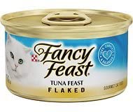 Fancy Feast Flaked Tuna Feast Cat Food, 3 oz, 12 Cans