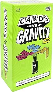 Cards Vs Gravity Pro: Includes Travel Bag and Extra Cards | Fun Family Game for 2-8 Players, Best New Stacking Game