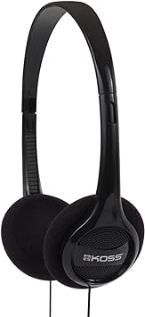 Koss KPH7 Lightweight Portable Headphone, Black (Renewed)