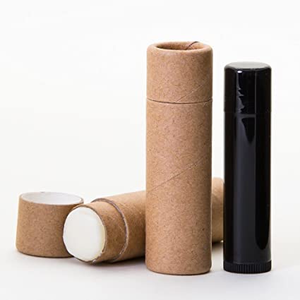 1/3 OZ Kraft Paperboard Lip Balm/Salve/Cosmetic/Lotion Tubes x12