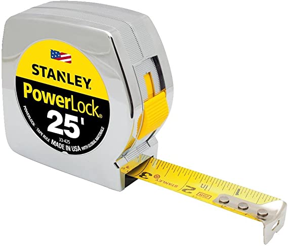 STANLEY Tape Measure, Chrome, 25-Foot (33-425)