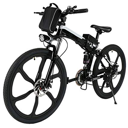 ferty Folding 36V 250W Electric Moped Sport Mountain Men Bicycle with Large Capacity Battery [US Stock]