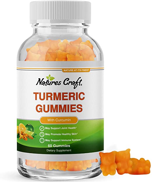 Turmeric Curcumin Immune Support Gummies - Immune Booster Turmeric Gummies for Joint Support and Anti Aging Skin Care - Turmeric with Black Pepper Joint Supplement Gummy Vitamins with Curcumin Powder