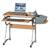 Techni Mobili Juvenile MDF Compact Computer Desk Cherry