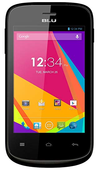 BLU Dash JR K, Android 4.4 KK, 2MP - Unlocked (Black)