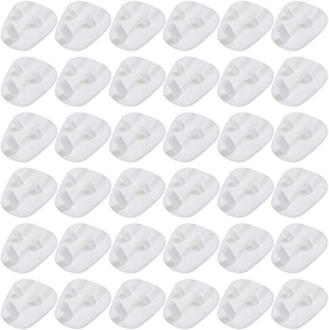 Nabance 36PCS Plug Socket Cover Plug Covers for Sockets for Child Safety at Home and School White